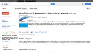 
                            10. Adobe ColdFusion 9 Web Application Construction Kit, Volume 1: ...