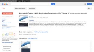 
                            10. Adobe ColdFusion 9 Web Application Construction Kit, Volume 3: ...