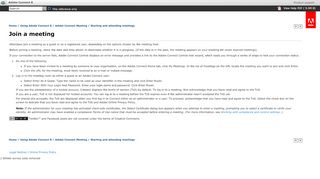 
                            4. Adobe Connect 8 * Join a meeting - Adobe Help Center
