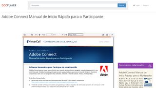 
                            11. Adobe Connect Manual de Início Rápido para o ... - DocPlayer.com.br