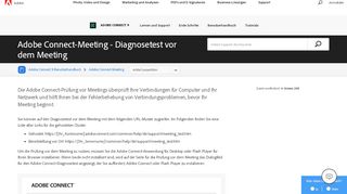 
                            8. Adobe Connect-Meeting - Diagnosetest vor dem Meeting