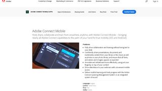 
                            13. Adobe Connect | Mobile web conferencing