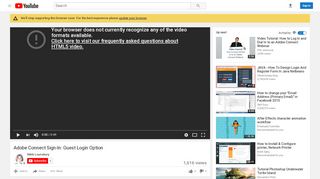 
                            5. Adobe Connect Sign-In: Guest Login Option - YouTube