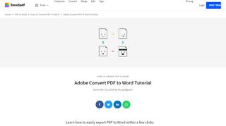 
                            8. Adobe Convert PDF to Word Tutorial - Smallpdf.com