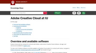 
                            12. Adobe Creative Cloud at IU - IU Knowledge Base - Indiana University