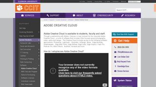 
                            10. Adobe Creative Cloud | CCIT Web Site