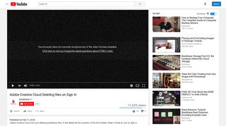 
                            6. Adobe Creative Cloud Deleting files on Sign In - YouTube