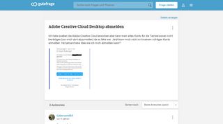 
                            10. Adobe Creative Cloud Desktop abmelden - Gutefrage