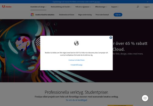 
                            1. Adobe Creative Cloud för studerande och lärare