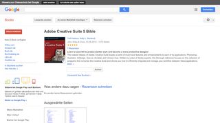 
                            7. Adobe Creative Suite 5 Bible - Google Books-Ergebnisseite