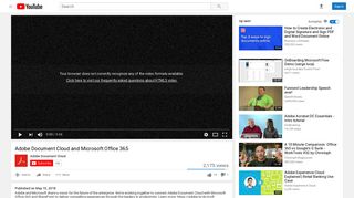 
                            7. Adobe Document Cloud and Microsoft Office 365 - YouTube