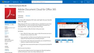 
                            11. Adobe Document Cloud for Office 365 - Microsoft AppSource