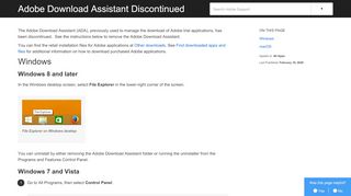 
                            6. Adobe Download Assistant Discontinued - Adobe Help ...