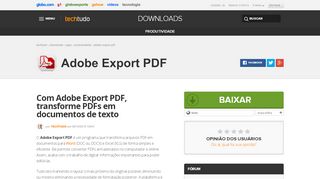 
                            5. Adobe Export PDF | Download | TechTudo