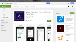 
                            8. Adobe Fill & Sign: Kolay PDF Form doldurucu - Google Play'de ...