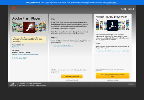 
                            1. Adobe Flash Player-hämtning