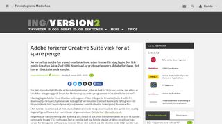 
                            8. Adobe forærer Creative Suite væk for at spare penge | Version2