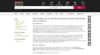 
                            13. Adobe ID und Lesesoftware | Mayersche.de