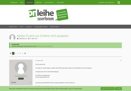 
                            13. Adobe ID wird von Onleihe nicht akzeptiert - Adobe-Produkte ...