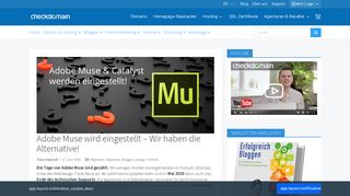 
                            10. Adobe Muse wird eingestellt - Wir haben die Alternative! - Checkdomain