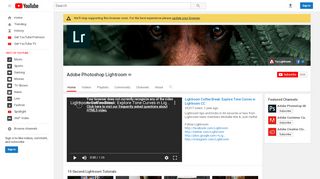 
                            7. Adobe Photoshop Lightroom - YouTube