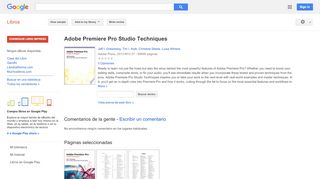 
                            10. Adobe Premiere Pro Studio Techniques - Resultado de Google Books