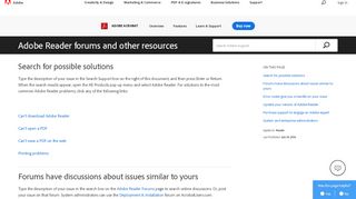 
                            5. Adobe Reader forums and other resources - Adobe Help Center