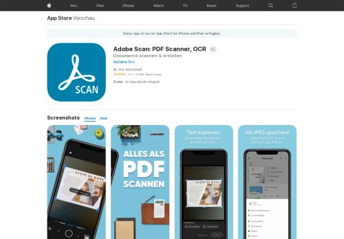 
                            6. Adobe Scan im App Store - iTunes - Apple