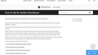 
                            7. Adobe Shockwave Player