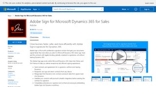 
                            13. Adobe Sign for Microsoft Dynamics 365 - Microsoft AppSource