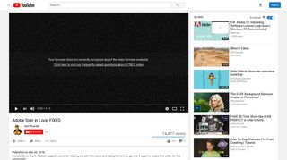 
                            1. Adobe Sign in Loop FIXED - YouTube