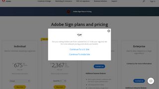 
                            8. Adobe Sign plans for individuals and businesses | Adobe Document ...