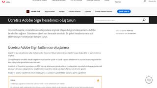 
                            7. Adobe Sign Ücretsiz Hesap Kaydı - Adobe Help Center