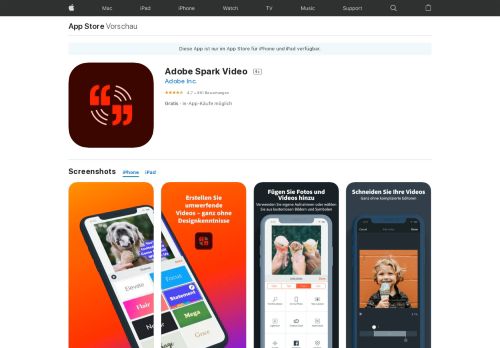 
                            6. Adobe Spark Video im App Store - iTunes - Apple