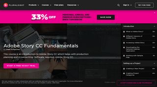 
                            11. Adobe Story CC Fundamentals | Pluralsight