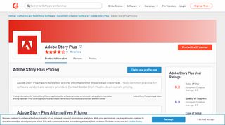 
                            11. Adobe Story Plus Pricing | G2 Crowd