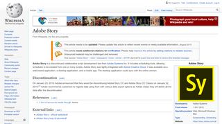 
                            12. Adobe Story - Wikipedia