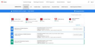 
                            3. Adobe System Status