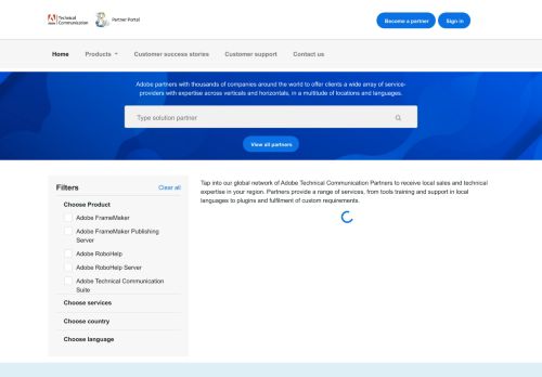 
                            10. Adobe Tech Comm Partner Portal