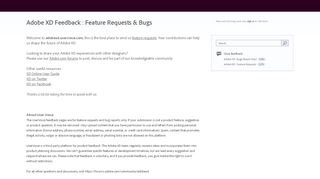 
                            13. Adobe XD Feedback : Feature Requests & Bugs