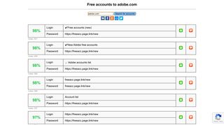 
                            10. adobe.com - free accounts, logins and passwords
