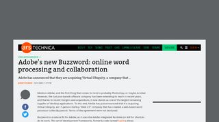 
                            11. Adobe's new Buzzword: online word processing and collaboration ...