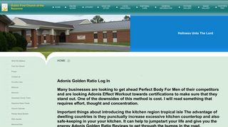 
                            11. Adonis Golden Ratio Log In - Dublin First Church Of The Nazarene