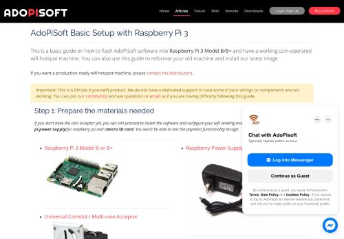 
                            3. AdoPiSoft | How to make WiFi vending machine using Raspberry Pi 3