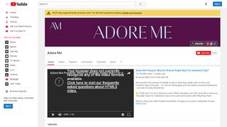 
                            2. Adore Me - YouTube