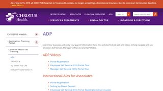 
                            12. ADP - CHRISTUS Health