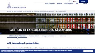 
                            6. ADP International - Paris Aéroport