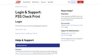 
                            10. ADP PSS Check Print Login & Support - ADP.com