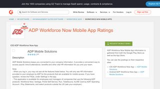 
                            11. ADP Workforce Now Mobile App Ratings | G2 Crowd