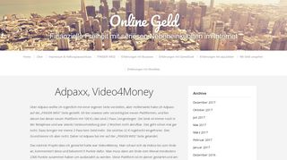 
                            2. Adpaxx, Video4Money | Online Geld